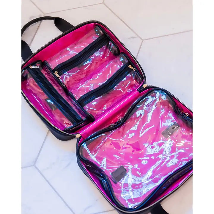 Caroline Hill Punta Cana Large Case Black Nylon