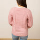 Womens Gingerbread Dream Cardigan - Pink