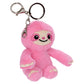 Pink Sloth Bag Buddy Plush