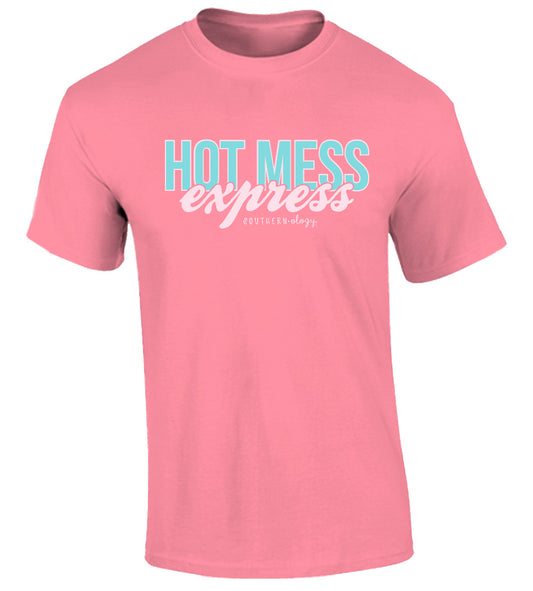Southernology TSTM Hot Mess Express Comfort Color Crunchberry T-Shirt