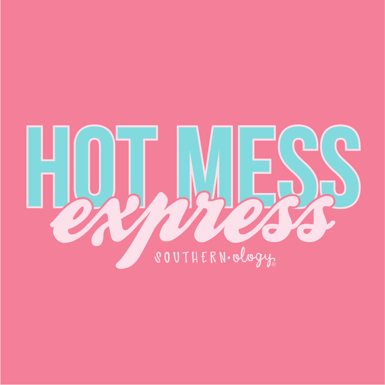 Southernology TSTM Hot Mess Express Comfort Color Crunchberry T-Shirt