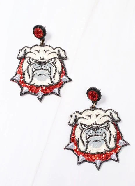 Richt Bulldog Earrings WHITE