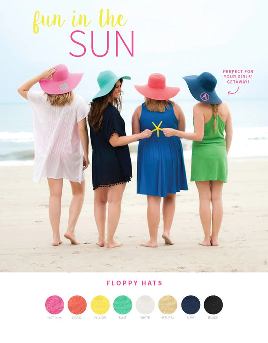 Wide Brim Sun Hat (Assorted)