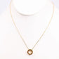 Caroline Hill Gold Goodwin Circle Charm Necklace