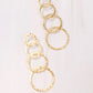 Caroline Hill Gold Rita Circles Drop Earrings