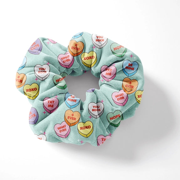 Candy Heart Scrunchie Set