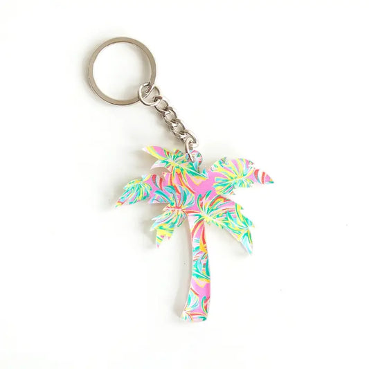 Viv & Lou Let's Get Tropical Palm Tree Keychain