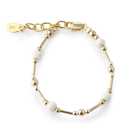 14K Gold-Plated Kids Bracelet With Stardust Beads - Averleigh