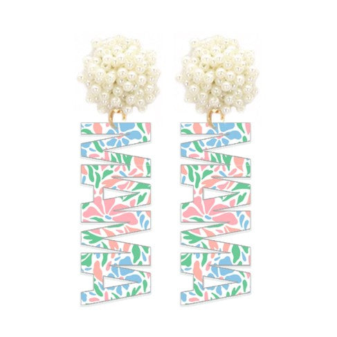 Viv & Lou Sadie Acrylic Mama Earrings