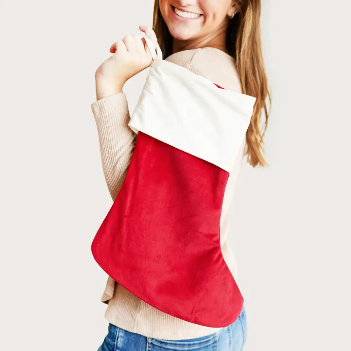 Viv & Lou Red Velvet Stocking