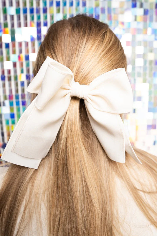 Perfectly You Ivory Hair Bow Barrette