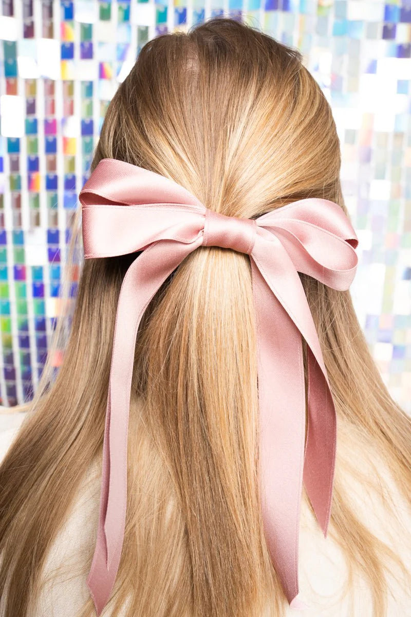 Beverly Hills Pink Hair Bow Barrette