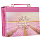 Bible Cover Fashion Pink/Flower Field, Amazing Grace