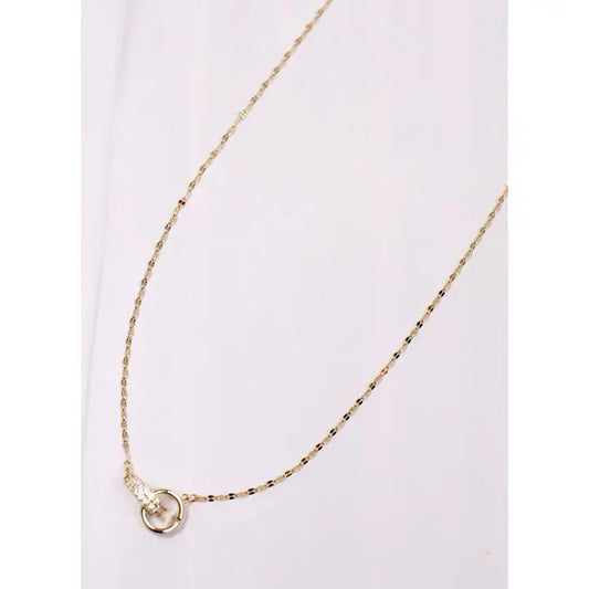 Caroline Hill Antonine Necklace with Charm Gold