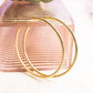 Bertha Textured Goldtone Hoop Earrings