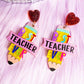 Viola Best Teacher Ever Pencil Acrylic Earrings