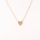 Gold Bowen CZ Heart Necklace