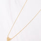 Gold Bowen CZ Heart Necklace