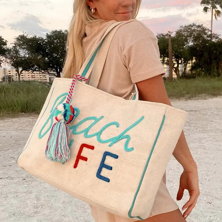 Katydid Beach Life Tote Beach Bag