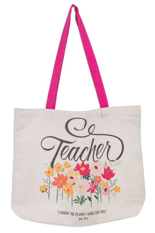 I Know the Plans Teacher Canvas Tote Bag