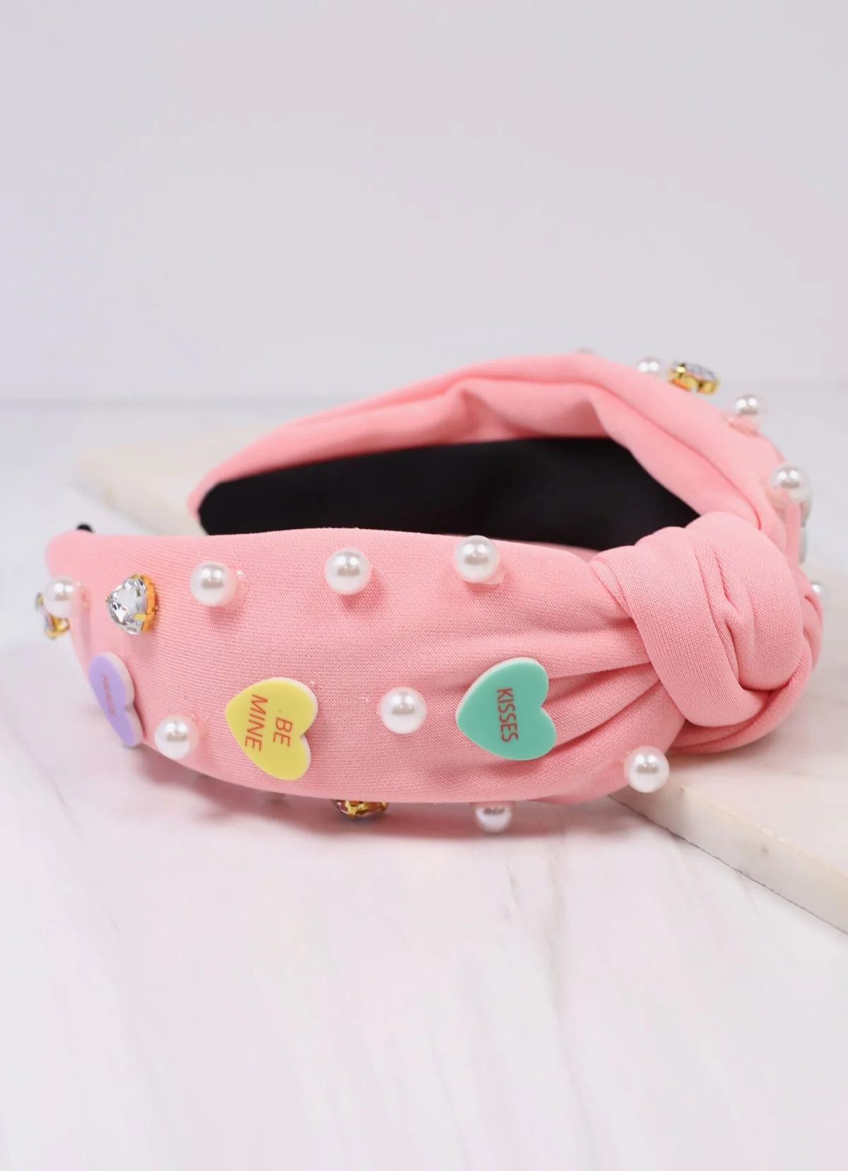 Pink Multi Conversation Starter Hearts Headband