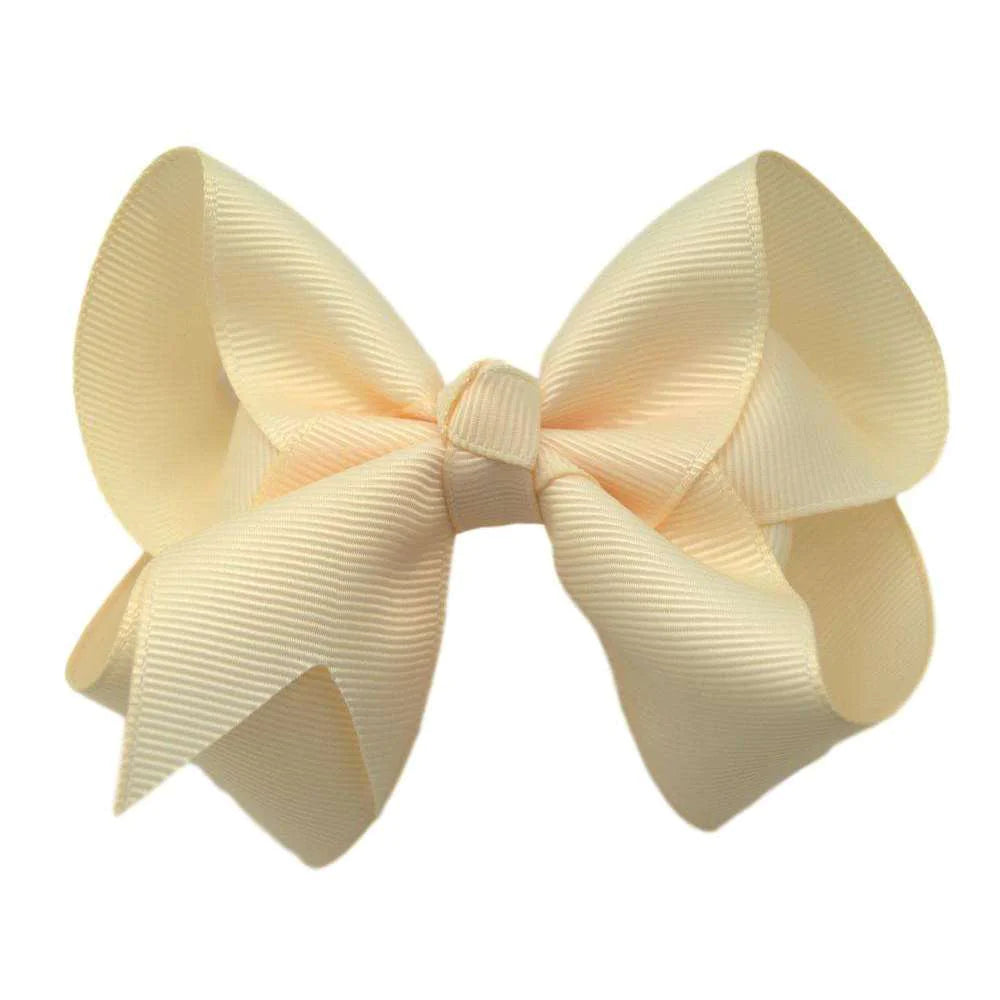 4" Cream Bow