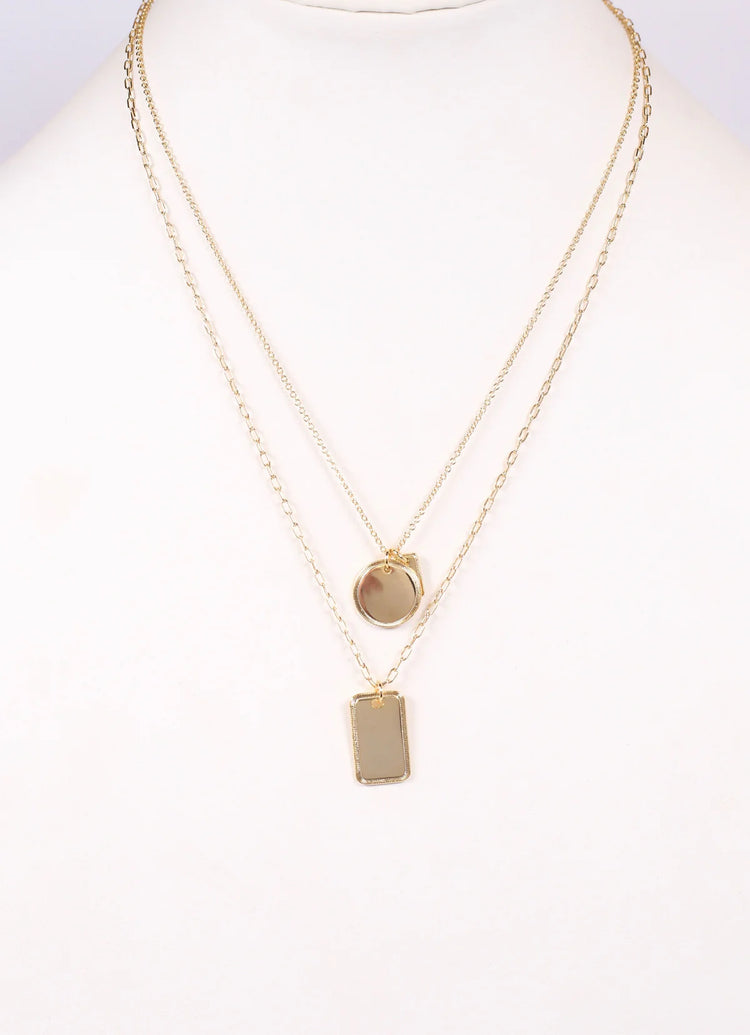Caroline Hill Gold Woodinville Layered Necklace With Accents