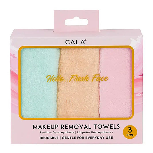 Cala 3pc Makeup Cleansing Facial Towels