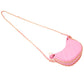 Tiny Quilted Chain Wrapped Hobo Bag Pink