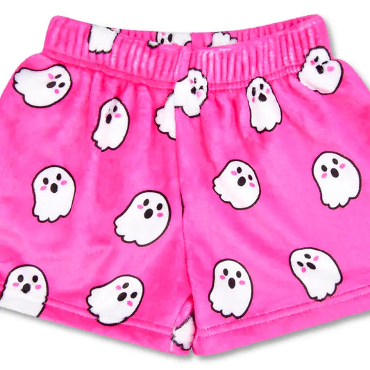 Girls Ghost Plush Shorts