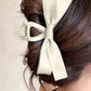 The Collette White Bow Hair Claw