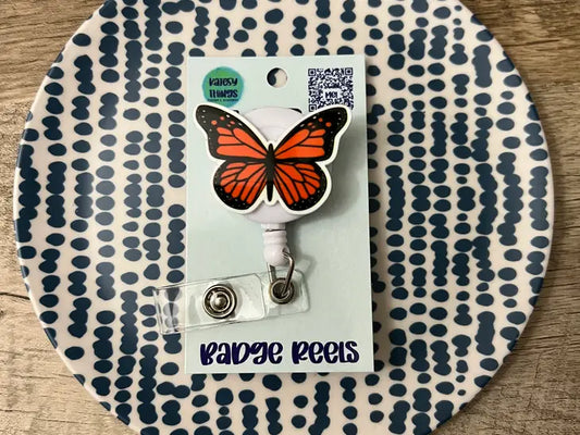 Monarch Butterfly Badge Reel