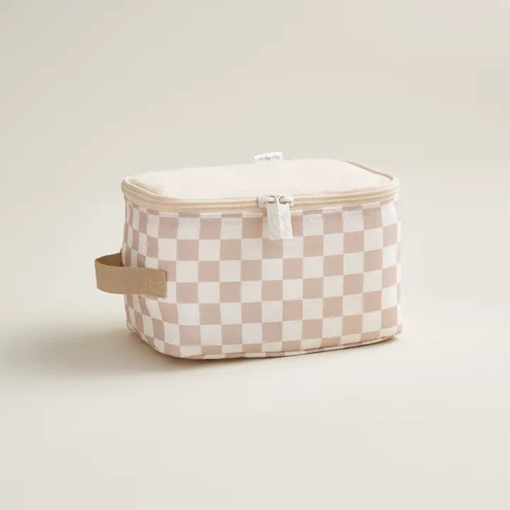 Taupe Checkerboard Pack Like A Boss Packing Cubes