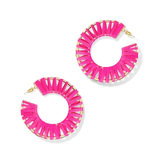 Viv & Lou Hot Pink Georgia Earrings