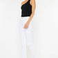 Women Kancan High Rise Slim Straight White Wash Denim