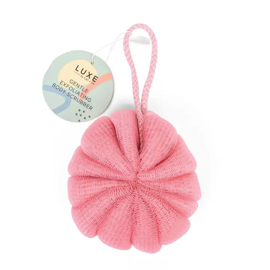 Luxe-Gentle Exfoliating Body Scrubber - Pink