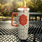 Kerusso 30 oz Stainless Steel Mug with Straw All Things