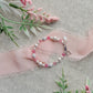 Girls Sterling Silver Pink Heart Bracelet - Navey