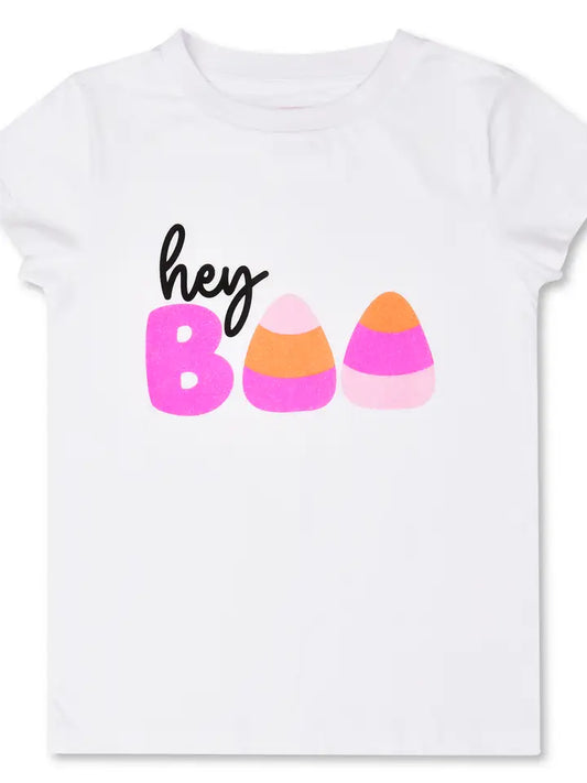 Girls Hey Boo Boxy Tee