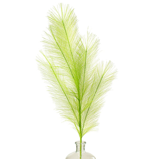 32" Fabric Pampas Grass Spray: Lime Green