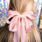 Just So Sweet Pink Pearl Hair Bow Barrette