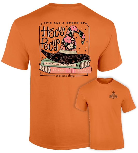 Southernology Floral Hat Hocus Pocus Burnt Orange T-Shirt