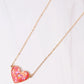 Red Multi Hana Heart Confetti Necklace