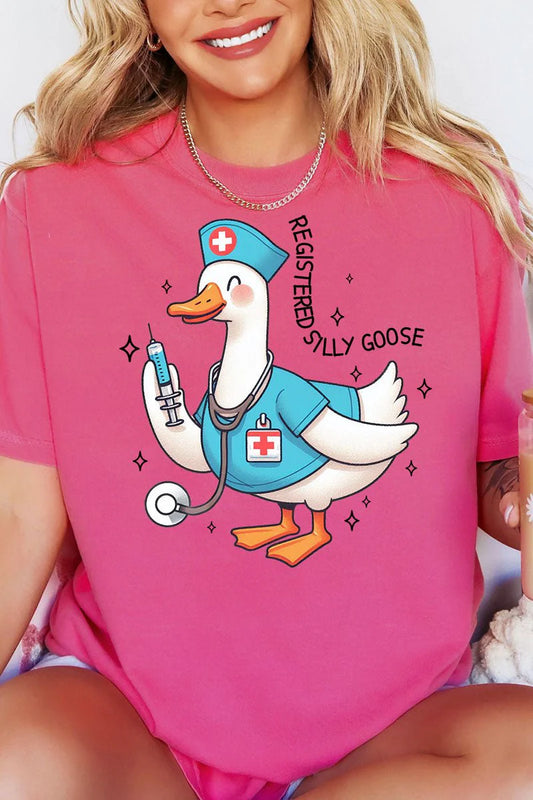 Womens Registered Silly Goose Crunchberry Comfort Colors Tee