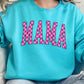 Pink Checkered Mama Unisex NuBlend Crew Sweatshirt