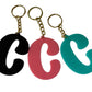 C - Back To The Basics Single Initial Acrylic Keychain