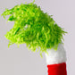 28" Furry Grinch Hand Spray: Lime Green