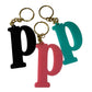 P - Back To The Basics Single Initial Acrylic Keychain