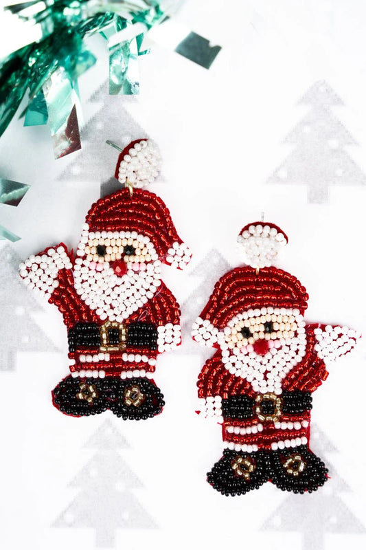 Christmas Magic Seed Bead Earrings