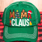 Distressed Kelly Green 'Mama Claus' Cap